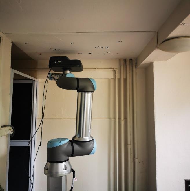 WaveScan sensor mounted on a robotic arm